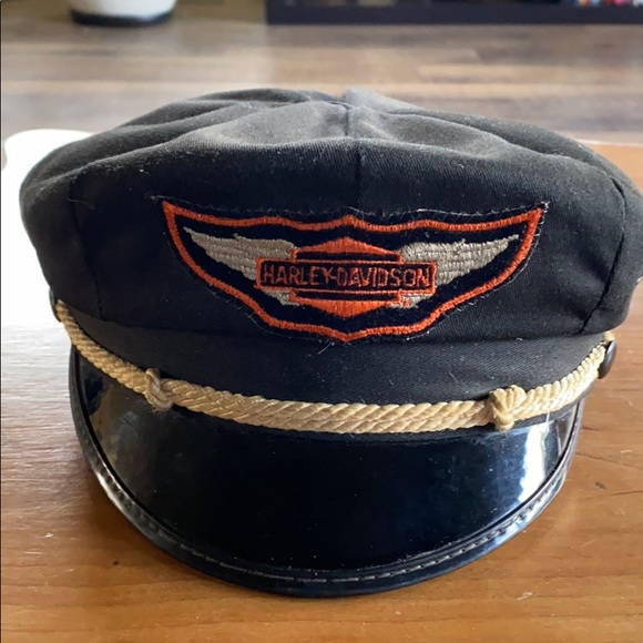 Vintage Harley Davidson Captains Hat 